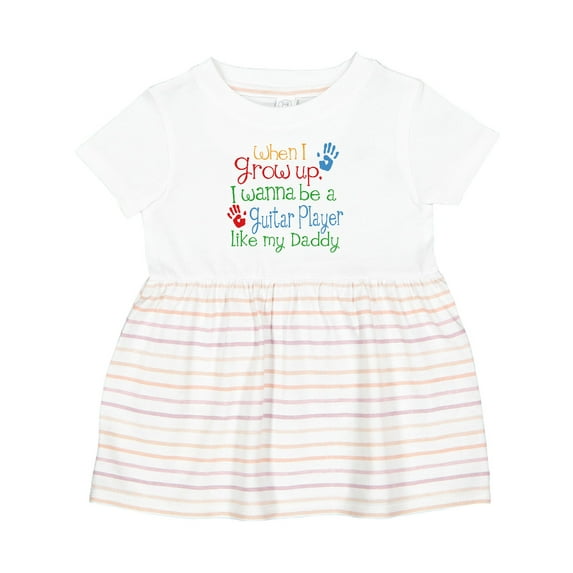 Inktastic Guitar Player Like Daddy Girls Baby Dress