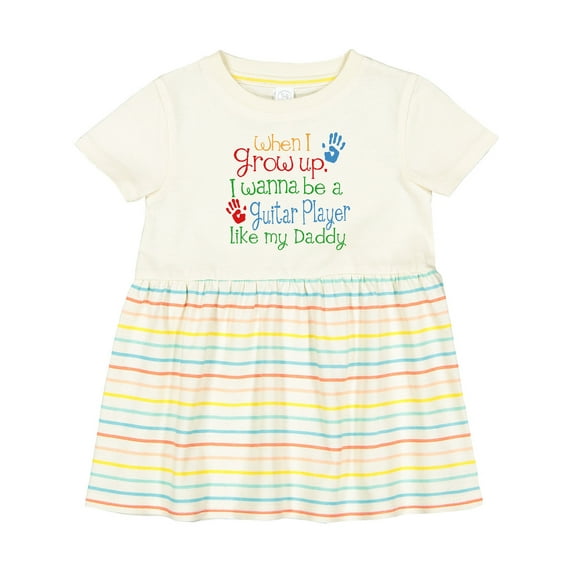 Inktastic Guitar Player Like Daddy Girls Baby Dress