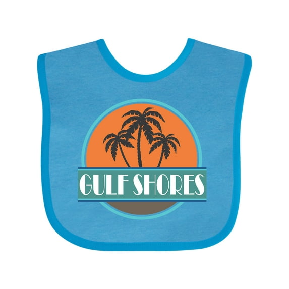 Inktastic Gulf Shores Alabama Vacation Boys or Girls Baby Bib