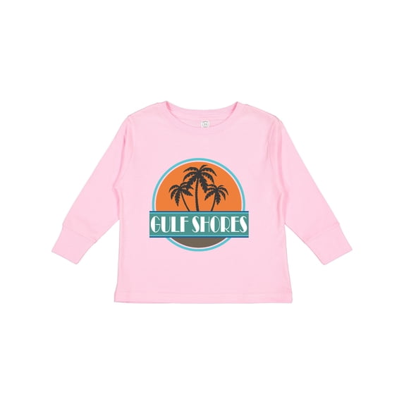 Inktastic Gulf Shores Alabama Vacation Boys or Girls Long Sleeve Toddler T-Shirt