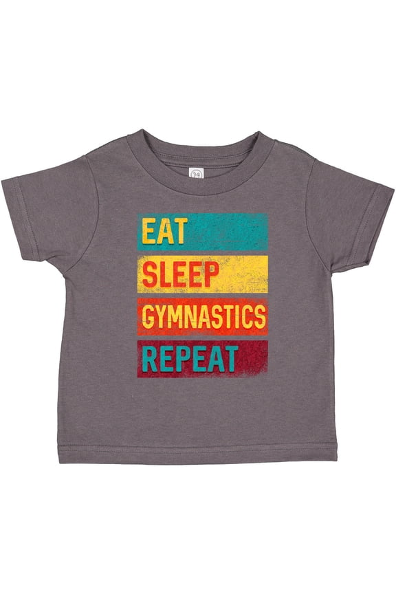 Gymnast Eat Sleep Gymnastics Repeat Boys or Girls Toddler T-Shirt
