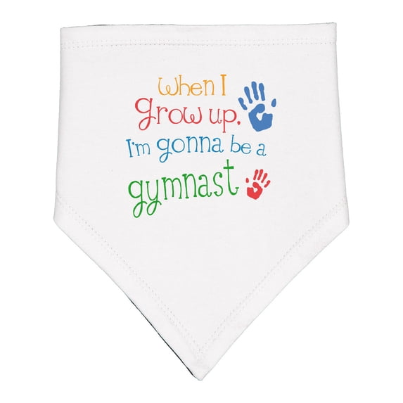 Inktastic Gymnast Future Baby Bandana Bib