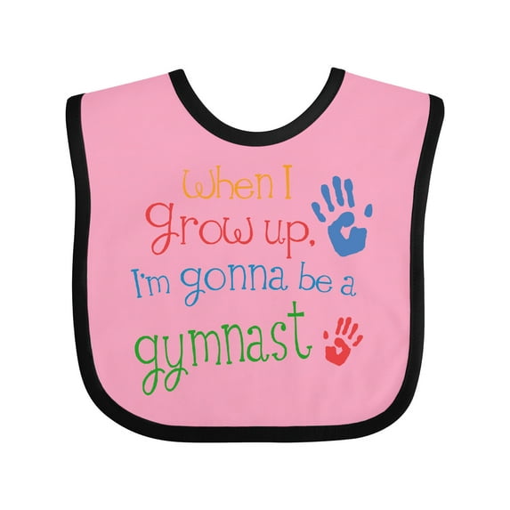 Inktastic Gymnast Future Boys or Girls Baby Bib
