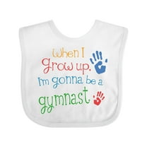 Inktastic Gymnast Future Boys or Girls Baby Bib