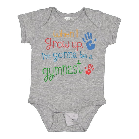 Inktastic Gymnast Future Boys or Girls Baby Bodysuit