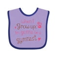 thumbnail image 1 of Inktastic Gymnast Future Girls Baby Bib, 1 of 4