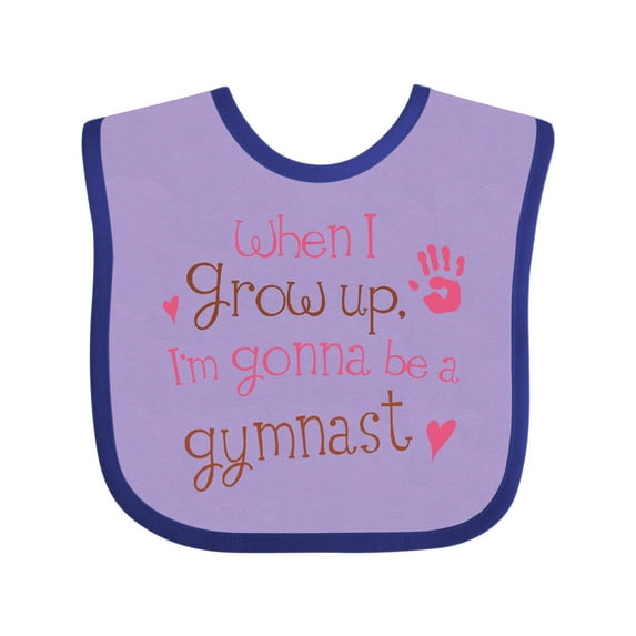 Inktastic Gymnast Future Girls Baby Bib