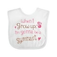 thumbnail image 1 of Inktastic Gymnast Future Girls Baby Bib, 1 of 4