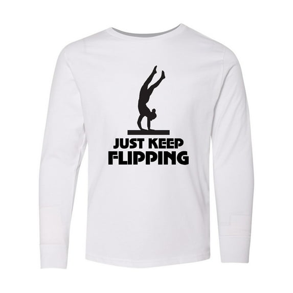 Inktastic Gymnastics Girl Gymnast Long Sleeve Youth T-Shirt