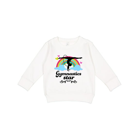 Inktastic Gymnastics Star Toddler Sweatshirt
