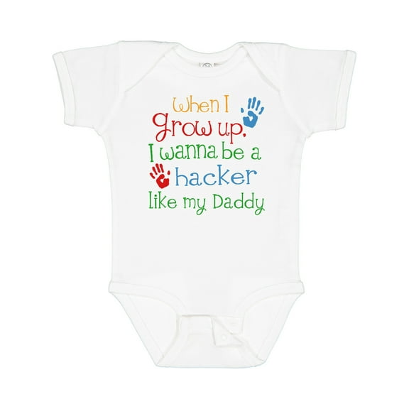 Inktastic Hacker Like Daddy Boys or Girls Baby Bodysuit