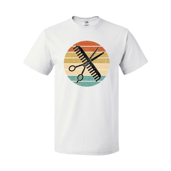 Inktastic Hair Stylist Barber Retro Sunset T-Shirt