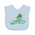 thumbnail image 1 of Inktastic Haleiwa Hawaii Vacation Boys or Girls Baby Bib, 1 of 4