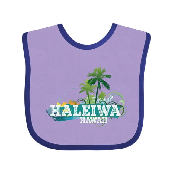 Inktastic Haleiwa Hawaii Vacation Boys or Girls Baby Bib