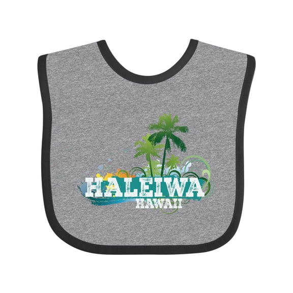 Inktastic Haleiwa Hawaii Vacation Boys or Girls Baby Bib