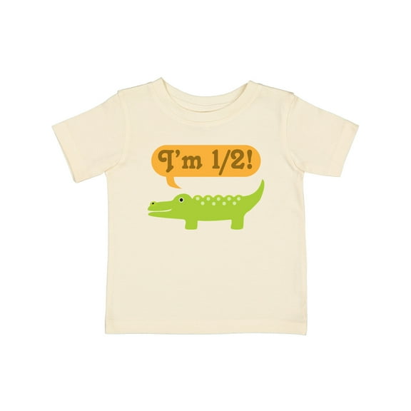 Inktastic Half Birthday 1/2 Boy Alligator Boys Baby T-Shirt