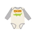 thumbnail image 1 of Inktastic Half Birthday 1/2 Boy Alligator Boys Long Sleeve Baby Bodysuit, 1 of 5