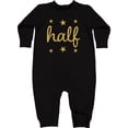 thumbnail image 1 of Inktastic Half Birthday 1/2 Photo Baby Fleece Romper, 1 of 4
