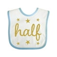 thumbnail image 1 of Inktastic Half Birthday 1/2 Photo Boys or Girls Baby Bib, 1 of 4