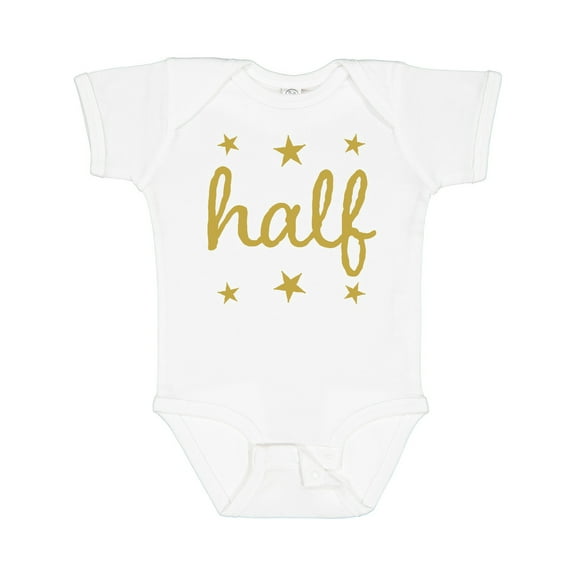 Inktastic Half Birthday 1/2 Photo Boys or Girls Baby Bodysuit