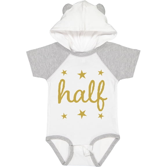 Inktastic Half Birthday 1/2 Photo Boys or Girls Baby Bodysuit