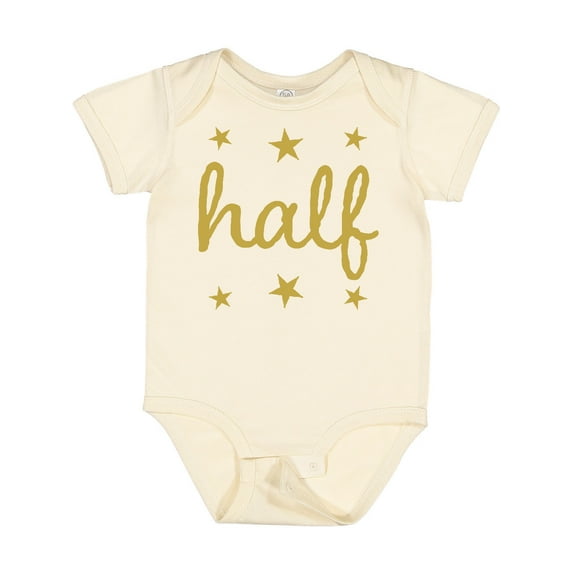 Inktastic Half Birthday 1/2 Photo Boys or Girls Baby Bodysuit
