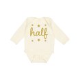 thumbnail image 1 of Inktastic Half Birthday 1/2 Photo Boys or Girls Long Sleeve Baby Bodysuit, 1 of 5