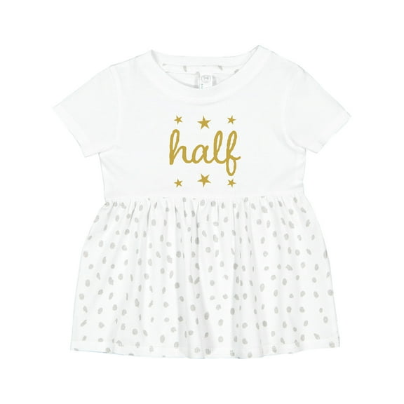Inktastic Half Birthday 1/2 Photo Girls Baby Dress