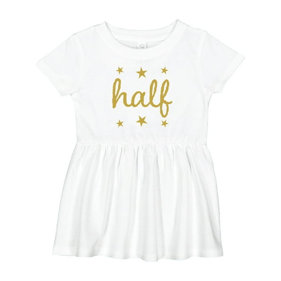 Inktastic Half Birthday 1/2 Photo Girls Baby Dress