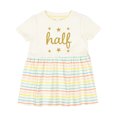 thumbnail image 1 of Inktastic Half Birthday 1/2 Photo Girls Baby Dress, 1 of 5