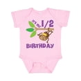 thumbnail image 1 of Inktastic Half Birthday 6 Months Baby Monkey Boys or Girls Baby Bodysuit, 1 of 5
