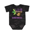 thumbnail image 1 of Inktastic Half Birthday 6 Months Baby Monkey Boys or Girls Baby Bodysuit, 1 of 5