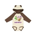 thumbnail image 1 of Inktastic Half Birthday 6 Months Baby Monkey Boys or Girls Long Sleeve Baby Bodysuit, 1 of 5