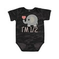 thumbnail image 1 of Inktastic Half Birthday Cute Elephant Girls Baby Bodysuit, 1 of 5