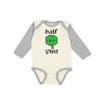 thumbnail image 1 of Inktastic Half Pint Boys or Girls Long Sleeve Baby Bodysuit, 1 of 5