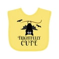 thumbnail image 1 of Inktastic Halloween Bat Frightfully Cute Holiday Boys or Girls Baby Bib, 1 of 4