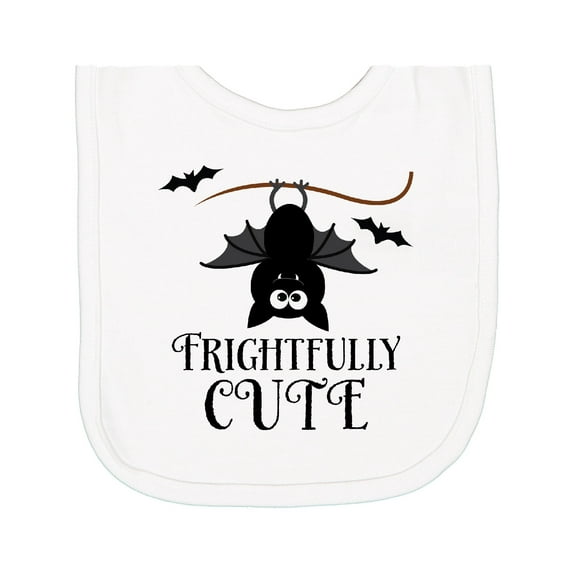 Inktastic Halloween Bat Frightfully Cute Holiday Newborn Bib