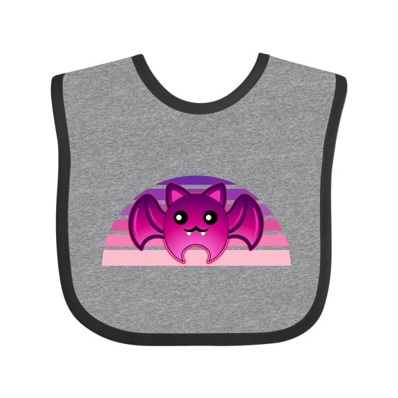 Inktastic Halloween Bat for Girls Girls Baby Bib