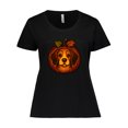 thumbnail image 1 of Inktastic Halloween Beagle Pumpkin Women's Plus Size T-Shirt, 1 of 5