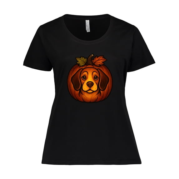 Inktastic Halloween Beagle Pumpkin Women's Plus Size T-Shirt