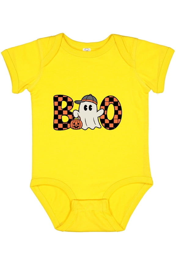 Halloween Boo Boy Ghost Boys Baby Bodysuit