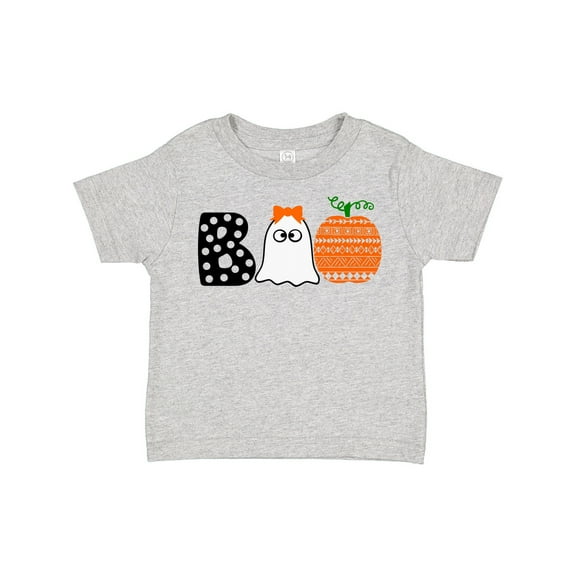 Inktastic Halloween Boo Cute Ghost and Pumpkin Boys or Girls Toddler T-Shirt