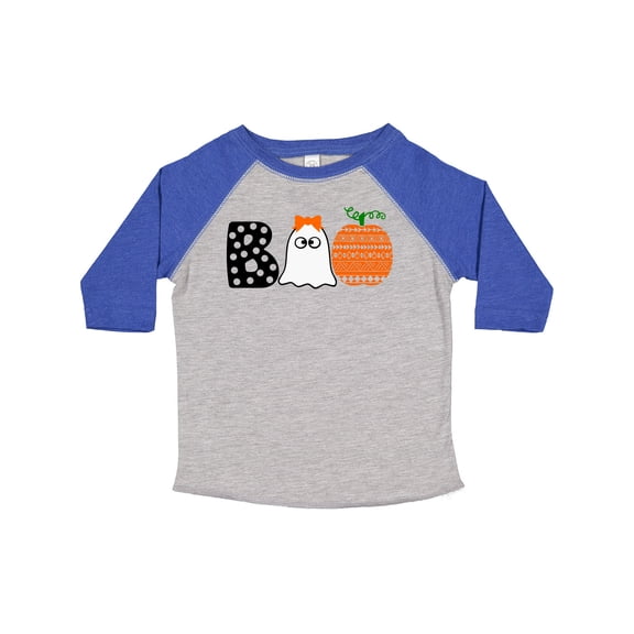 Inktastic Halloween Boo Cute Ghost and Pumpkin Boys or Girls Toddler T-Shirt