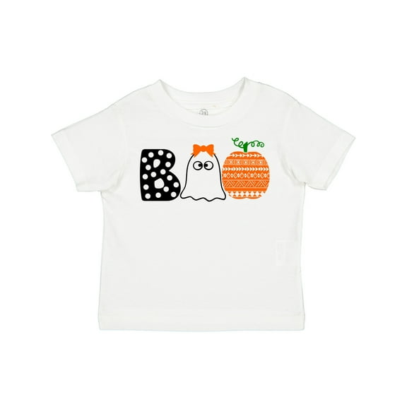 Inktastic Halloween Boo Cute Ghost and Pumpkin Boys or Girls Toddler T-Shirt