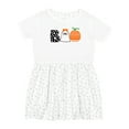 thumbnail image 1 of Inktastic Halloween Boo Cute Ghost and Pumpkin Girls Toddler Dress, 1 of 5