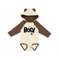 thumbnail image 1 of Inktastic Halloween Boo with Spider and Web in Black Boys or Girls Long Sleeve Baby Bodysuit, 1 of 5