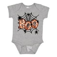 thumbnail image 1 of Inktastic Halloween Boo with Spiders in Web Boys or Girls Baby Bodysuit, 1 of 5