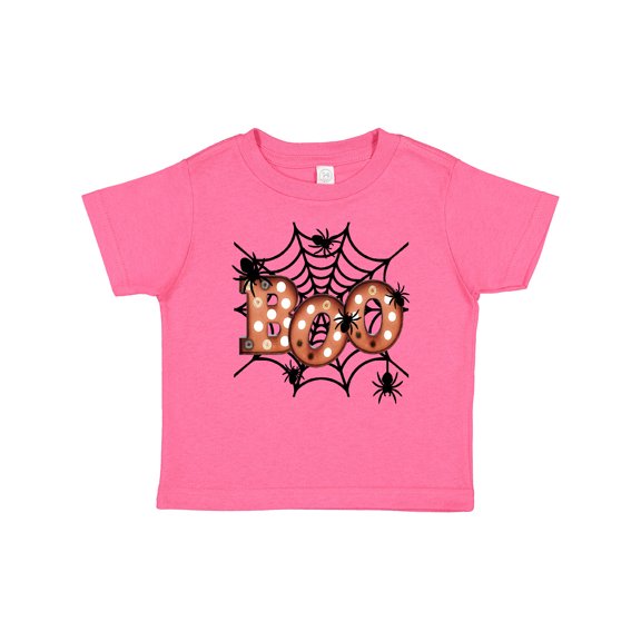 Inktastic Halloween Boo with Spiders in Web Boys or Girls Baby T-Shirt