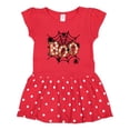 thumbnail image 1 of Inktastic Halloween Boo with Spiders in Web Girls Toddler Dress, 1 of 4