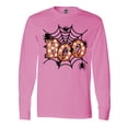 thumbnail image 1 of Inktastic Halloween Boo with Spiders in Web Long Sleeve T-Shirt, 1 of 5